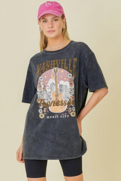 Nashville Music City Graphic T-shirts