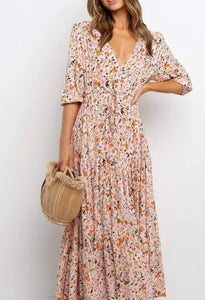 Spring Breeze Floral Maxi Dress
