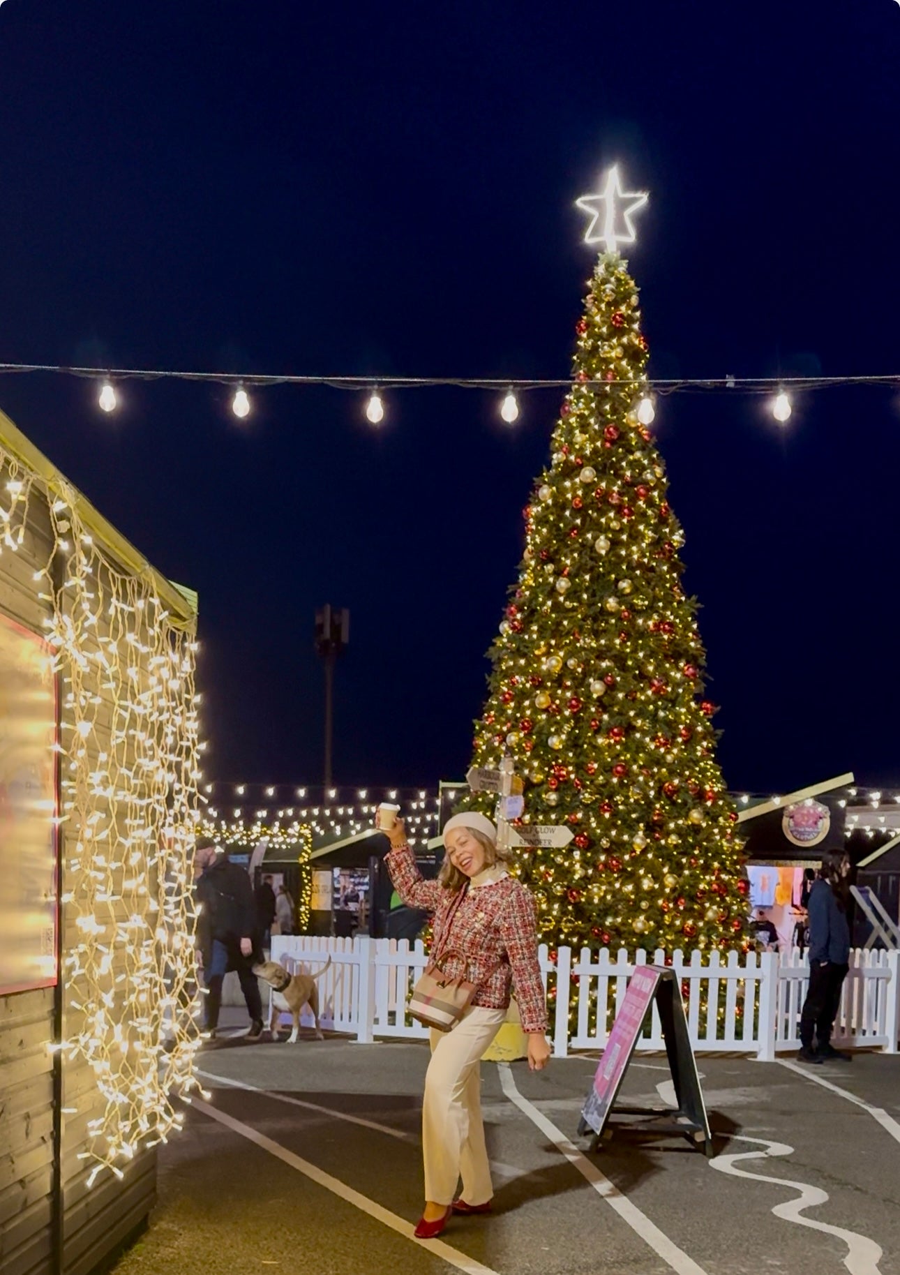 Crimson Royale Sequin Tweed Jacket