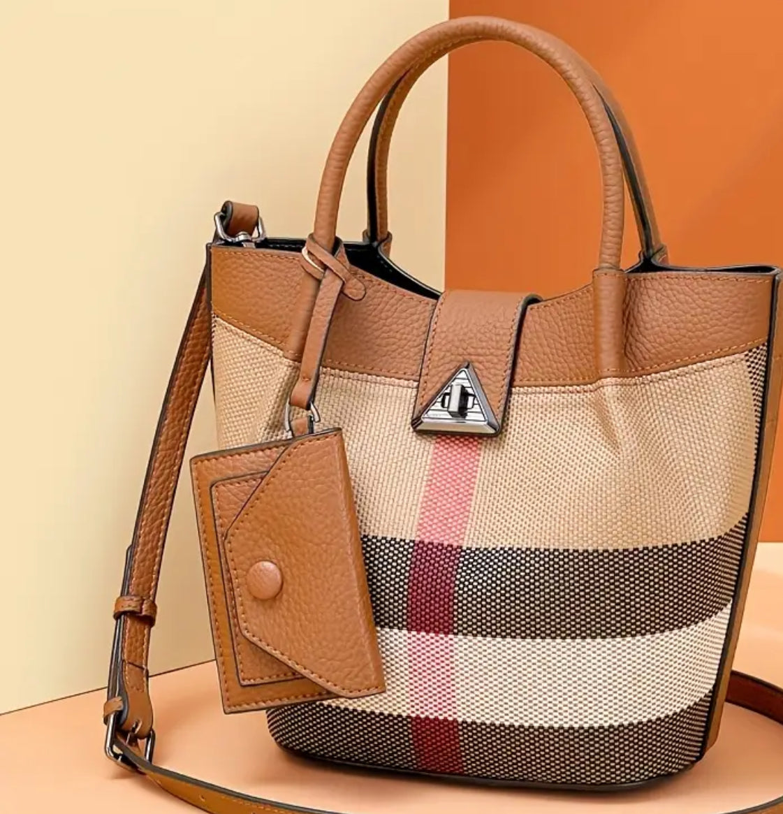 The Kensington Check Satchel