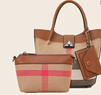 The Kensington Check Satchel