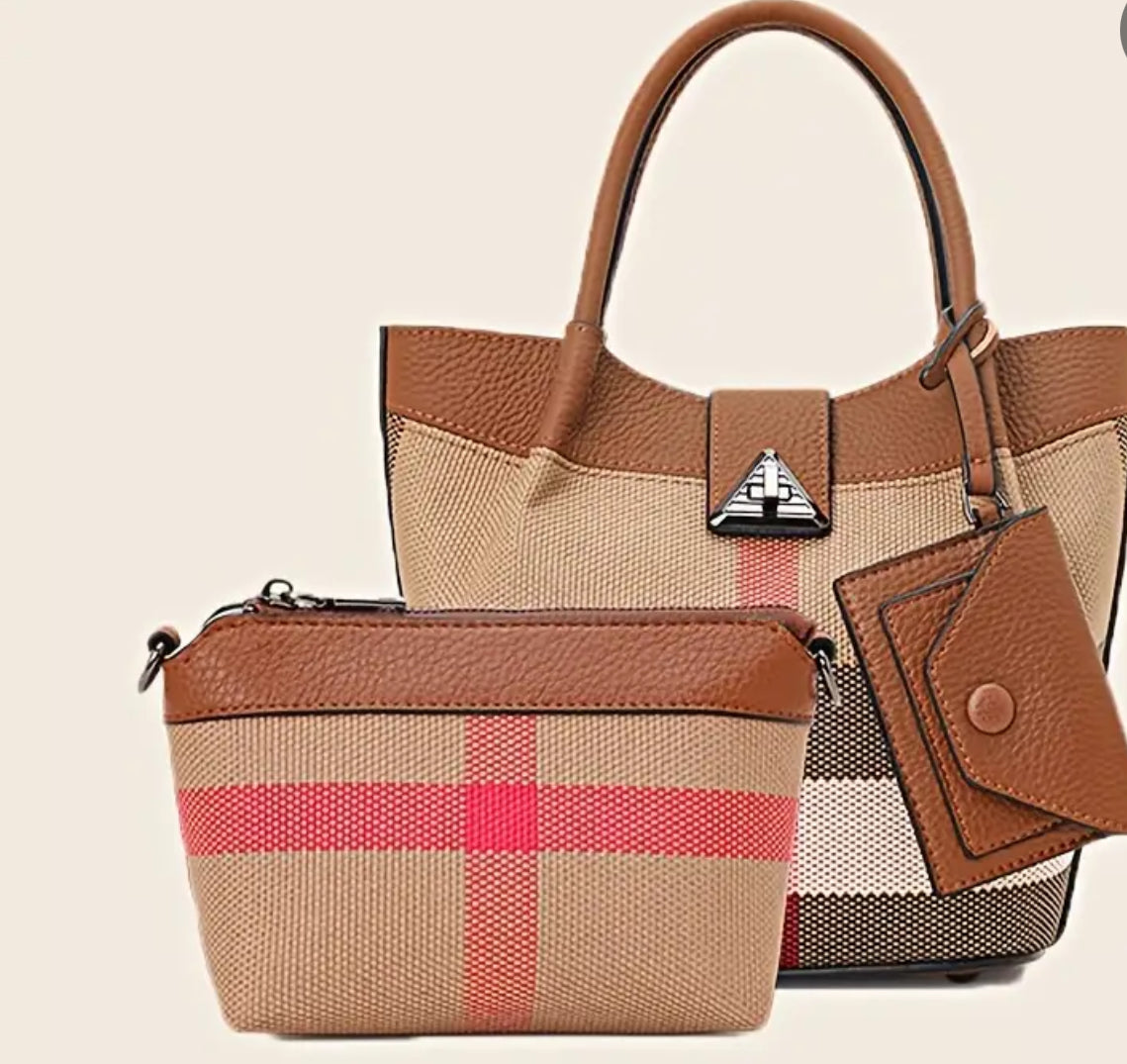 The Kensington Check Satchel