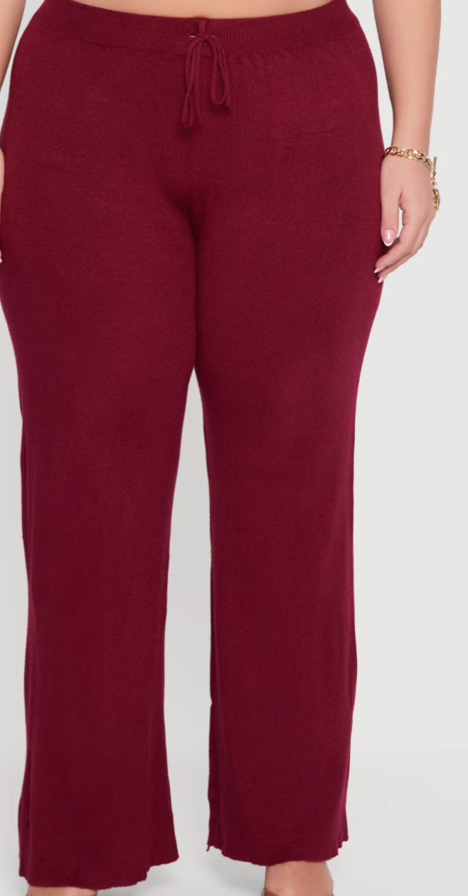 The Bordeaux Lounge Knit Set