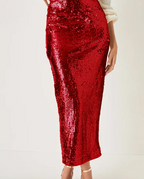 The Scarlett Sequin Midi Skirt