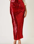 The Scarlett Sequin Midi Skirt