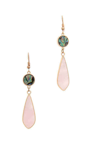 Heidi Dangle Drop Earring (In White Pink and Turquoise)