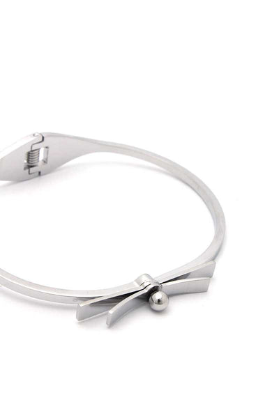 Infinity Kisses Stainless Steel Bangle