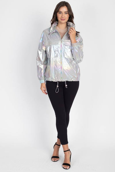 Holographic Windbreaker Jacket