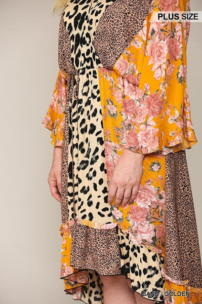 Tasmin Leopard And Floral Dress