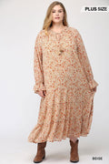 Lilith Floral Chiffon Maxi Dress