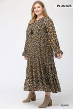 Lilith Floral Chiffon Maxi Dress
